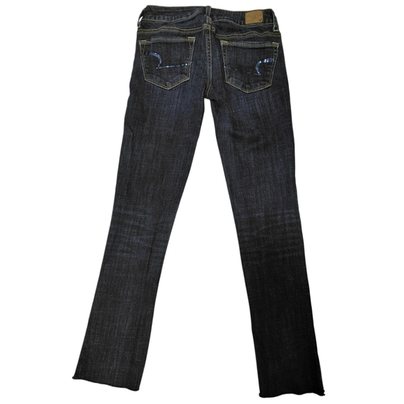 American Eagle Outfitters Blue Skinny Kick Jeans - Picture 2 of 7